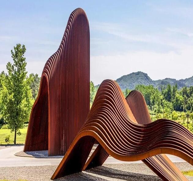 赤坎锈钢板造型